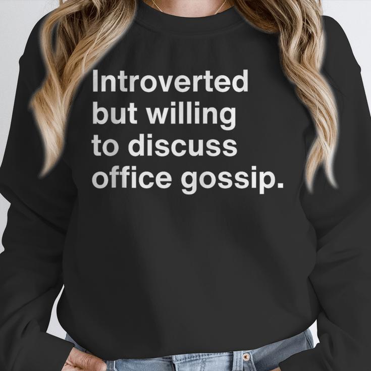 Coworker Office Gossip Introverted Gossiper Unisex Sweatshirt