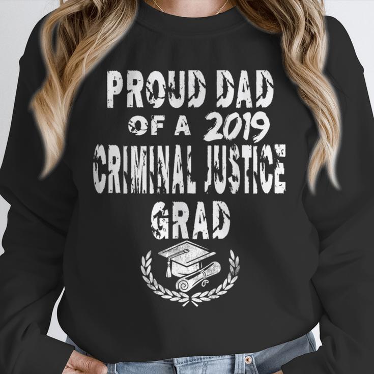 Criminal Justice Grad Proud Dad Vintage GraduationShirts Unisex Sweatshirt