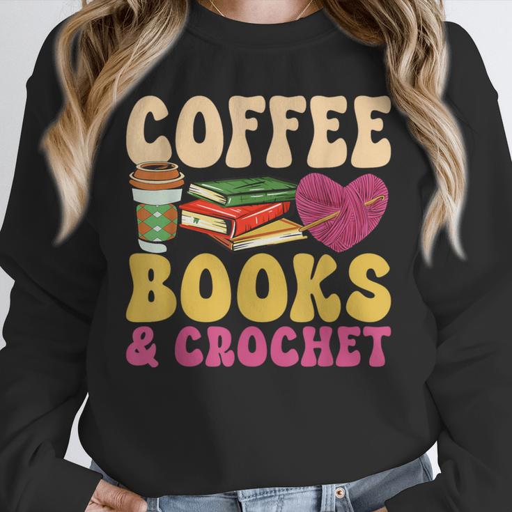 Crochet Coffee Reading Books Crocheter Crocheting Unisex Sweatshirt Crochet Coffee Reading Books Crocheter Crocheting Unisex Sweatshirt