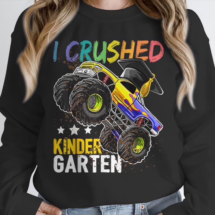 I Crushed Kindergarten Monster Truck Graduation Boys Small Unisex Sweatshirt