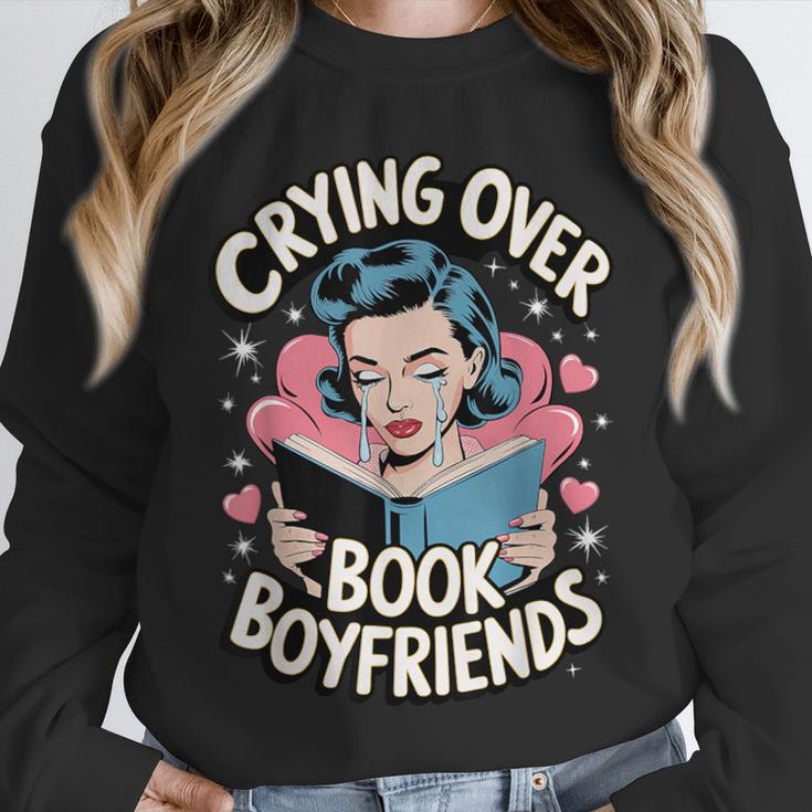 Crying Over Book Boyfriends Unisex Sweatshirt