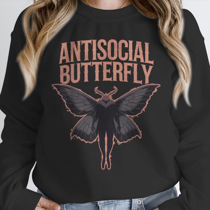 Cryptid Cryptozoology Mothman Introvert -Adults Butterfly Small Crew Neck Classic Fit Short Sleeve Polyester 100 Printed Blended Fabric Unisex Sweatshirt Cryptid Cryptozoology Mothman Introvert -Adults Butterfly Small Crew Neck Classic Fit Short Sleeve Polyester 100 Printed Blended Fabric Unisex Sweatshirt