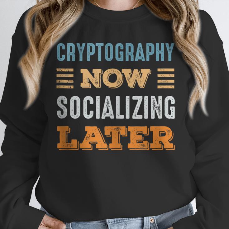 Cryptography Now Minimal Socializing Introvert Vintage Unisex Sweatshirt Cryptography Now Minimal Socializing Introvert Vintage Unisex Sweatshirt