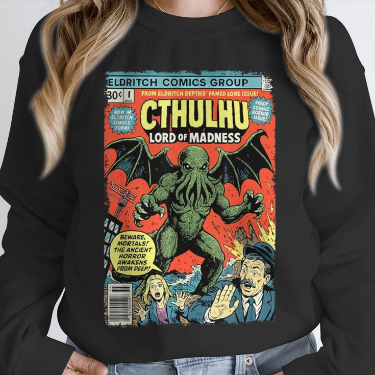 Cthulhu Lord Of Madness Vintage Comic Book Cover Unisex Sweatshirt