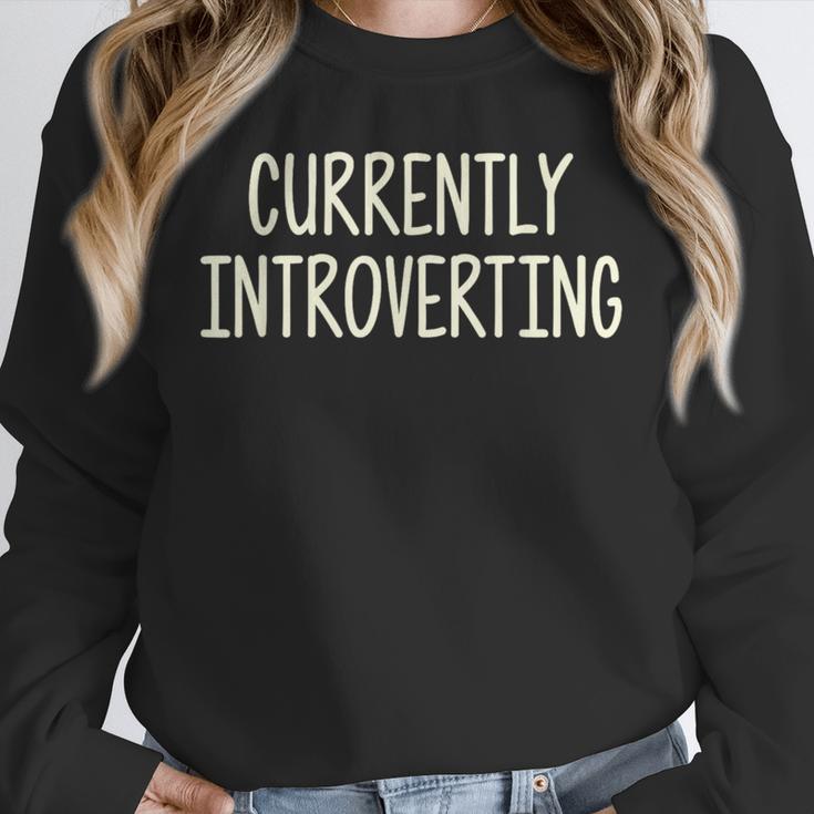 Currently Introverting I Introvert Unisex Sweatshirt