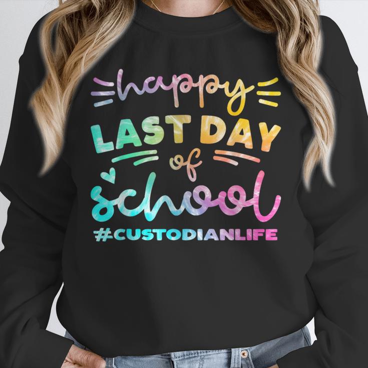 Custodian Life Graduation Day Last Day Of School Tie Dye Unisex Sweatshirt