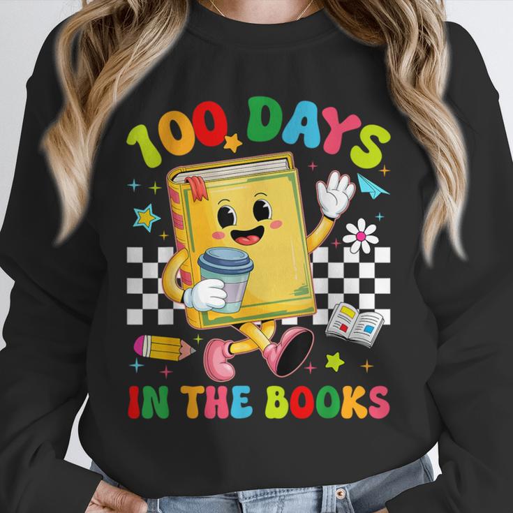 Cute 100 Days In The Books Groovy Boy Girl Teacher Unisex Sweatshirt