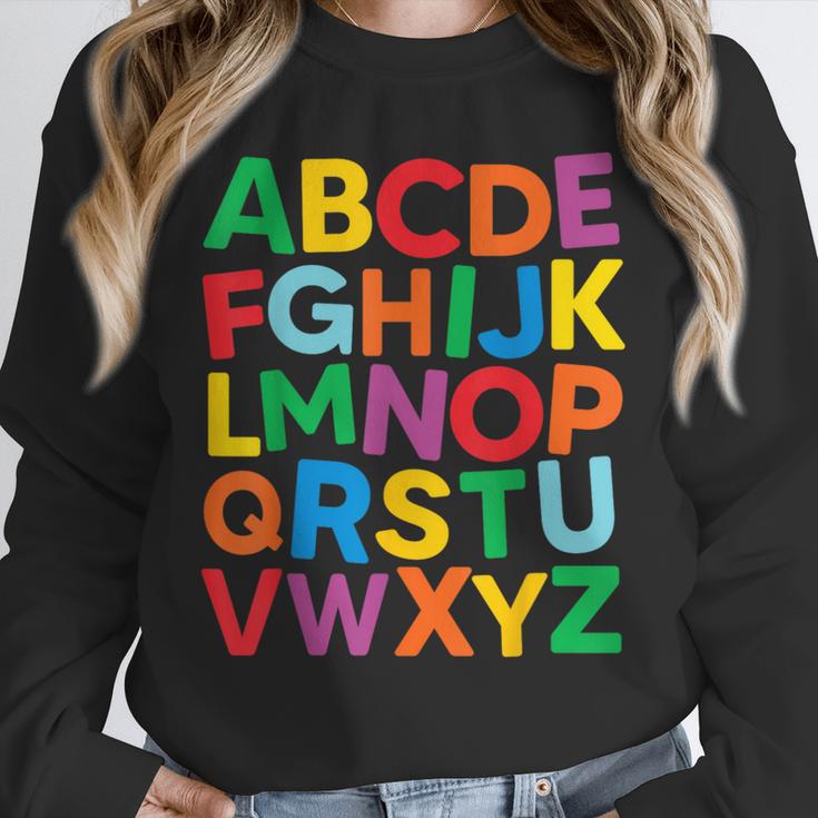 Cute ABCs Shirt Alphabet Colorful Letters Reading Books Kids Unisex Sweatshirt Cute ABCs Shirt Alphabet Colorful Letters Reading Books Kids Unisex Sweatshirt