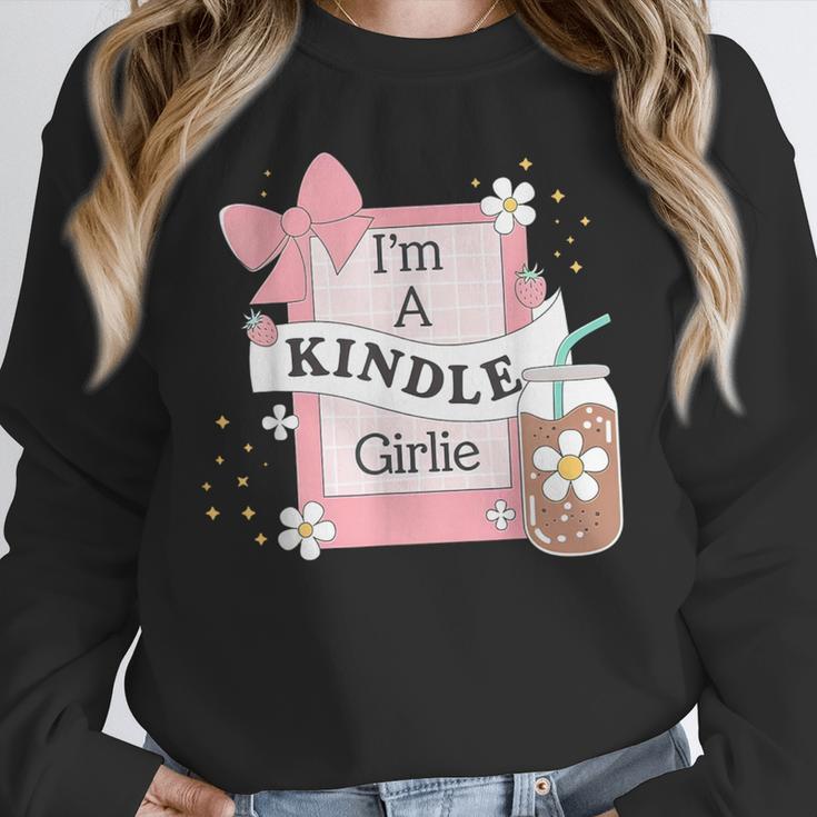 Cute Bookish Kindle Girlie Nerdy Read Book Lover Girl Women Unisex Sweatshirt