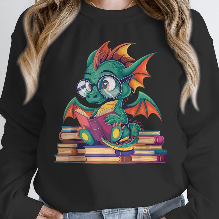 Cute Dragon Reading a Book Bookworm For Men Women Kid Unisex Sweatshirt Cute Dragon Reading a Book Bookworm For Men Women Kid Unisex Sweatshirt