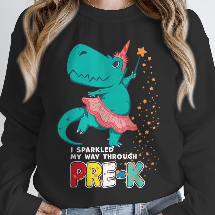 Cute Magical Ballerina Dino Unicorn Pre-K Graduation Unisex Sweatshirt