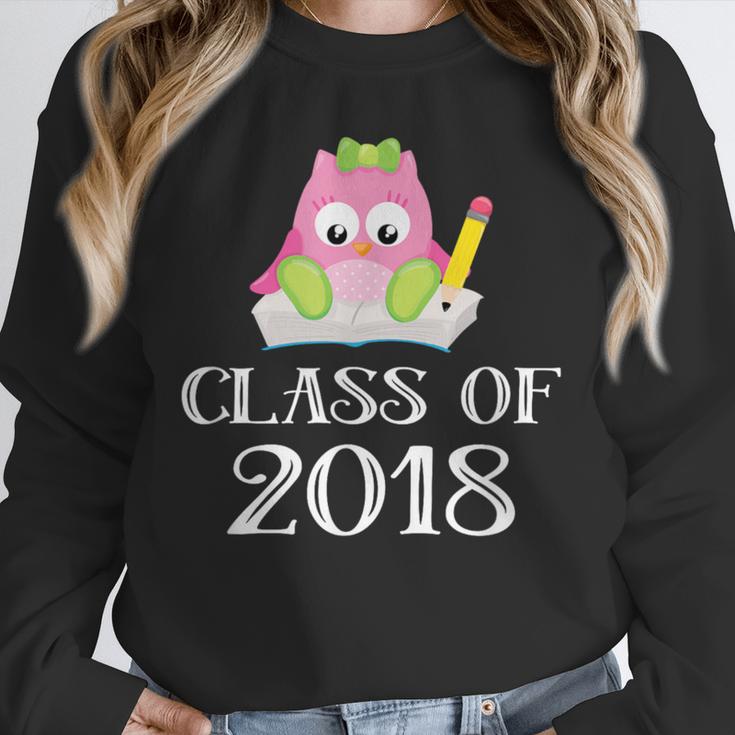 Cute Pink School Owl Class Of 2018 Graduation Unisex Sweatshirt