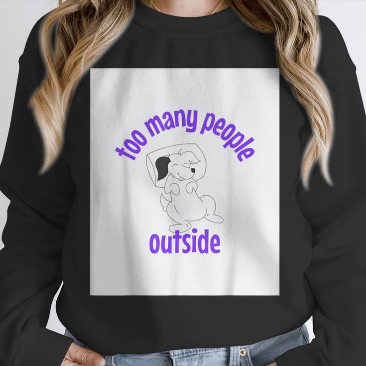 Cute Puppy With a Quote For Introverts Unisex Sweatshirt