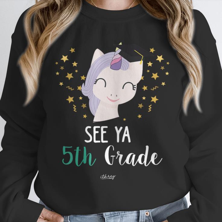 Cute Unicorn See Ya 5th Grade Graduation Shirt Unisex Sweatshirt