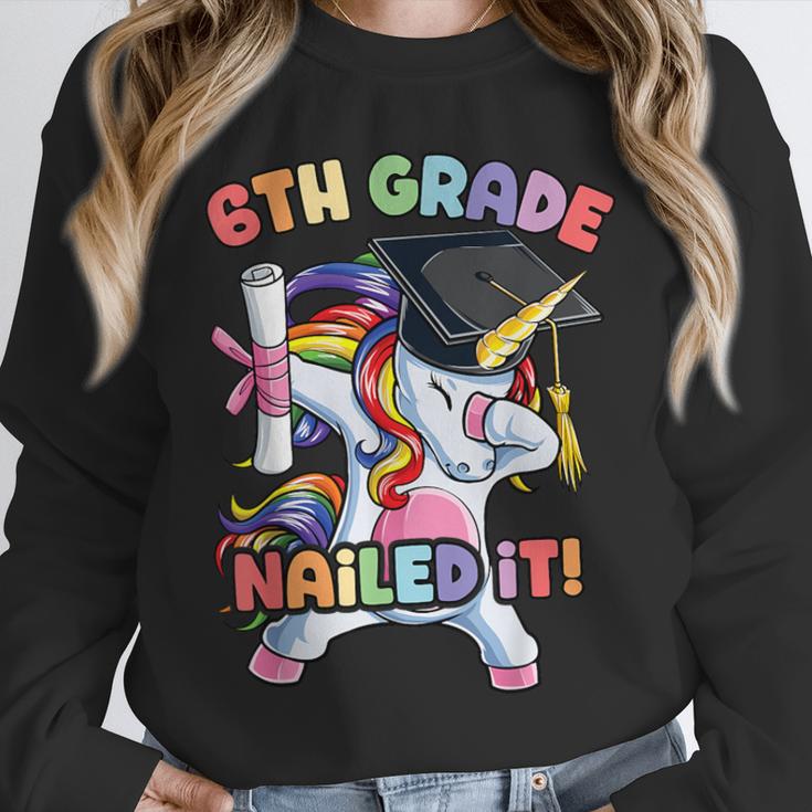 Dabbing 6th Grade Unicorn Graduation Class Of 2020 Nailed It Unisex Sweatshirt