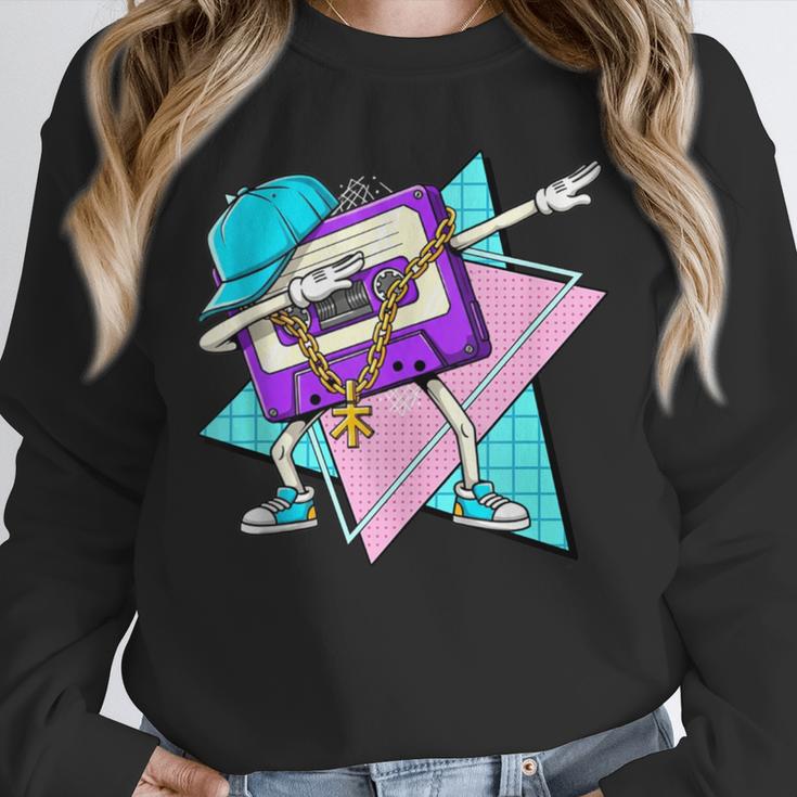 Dabbing Cassette Tape 70s 80s 80s Outfit Nostalgia Unisex Sweatshirt