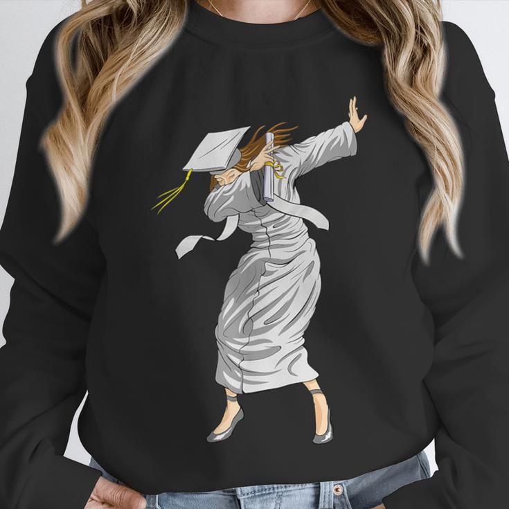 Dabbing Graduation Class Of 2025 Woman Graduation Unisex Sweatshirt