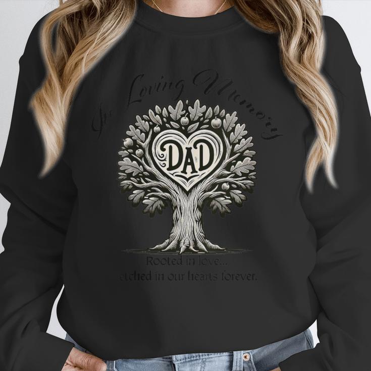 Dad Father Memory And Memorial Tree Of Life With Heart Unisex Sweatshirt Dad Father Memory And Memorial Tree Of Life With Heart Unisex Sweatshirt