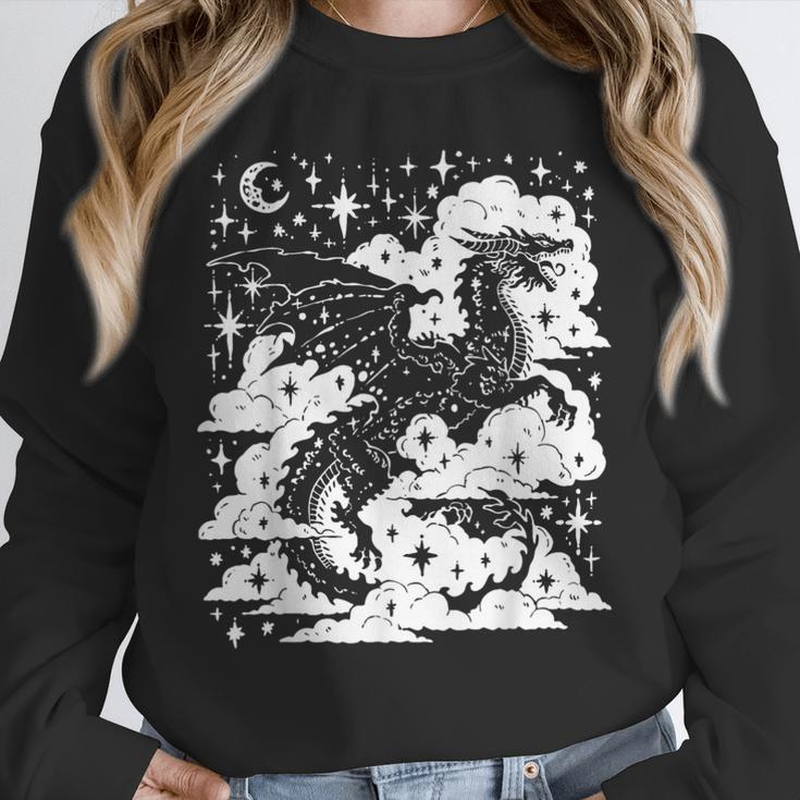 Dark Academia Fantasy Dragon Book Lover Bookish Goblincore Unisex Sweatshirt