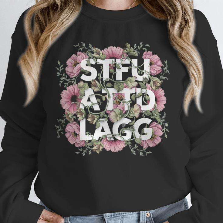 Dark Romance Romantasy Book Lover Shadow Daddy STFUATTDLAGG Unisex Sweatshirt