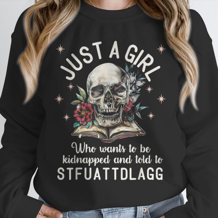 Dark Romance Smutt Book Merch STFUATTDLAGG Good Girl Trigger Unisex Sweatshirt