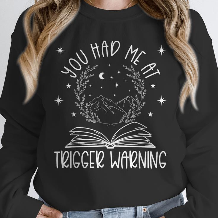 Dark Romance Trigger Warning Spicy Book Merch Women Smut Unisex Sweatshirt