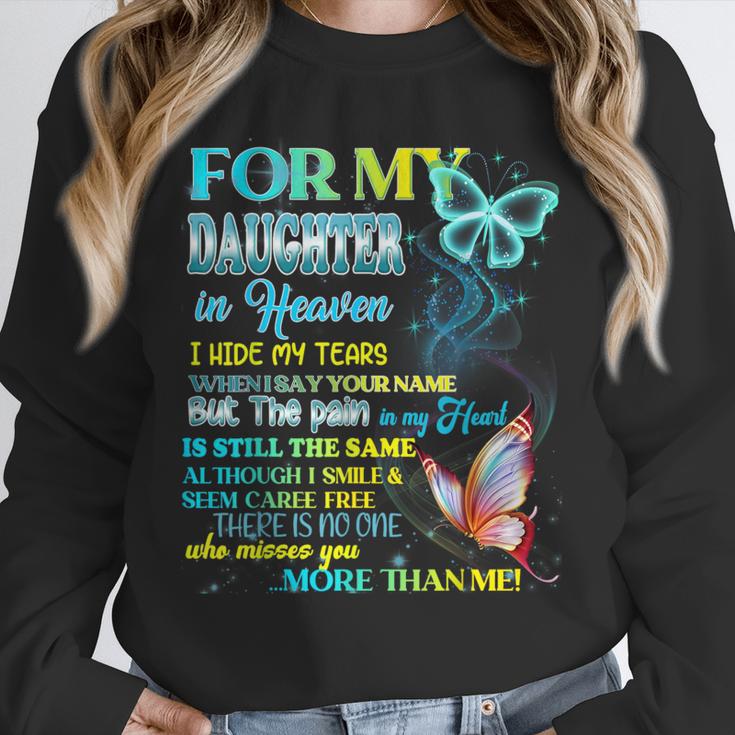For My Daughter In Heaven Memory Missing Daughter In Heaven Unisex Sweatshirt For My Daughter In Heaven Memory Missing Daughter In Heaven Unisex Sweatshirt