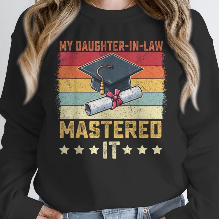 My Daughter In Law Mastered It Master's Graduation Vintage Unisex Sweatshirt