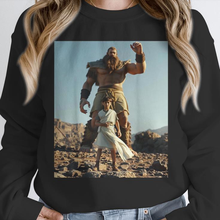 David And Goliath Bible Book Of Samuel King David Unisex Sweatshirt David And Goliath Bible Book Of Samuel King David Unisex Sweatshirt