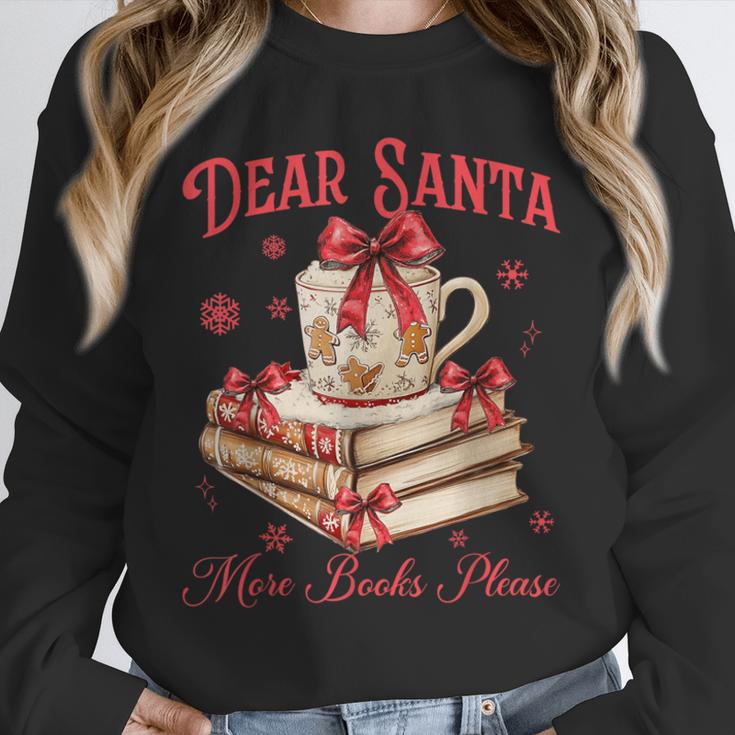 Dear Santa More Books Please Reading Book Lover Christmas Unisex Sweatshirt