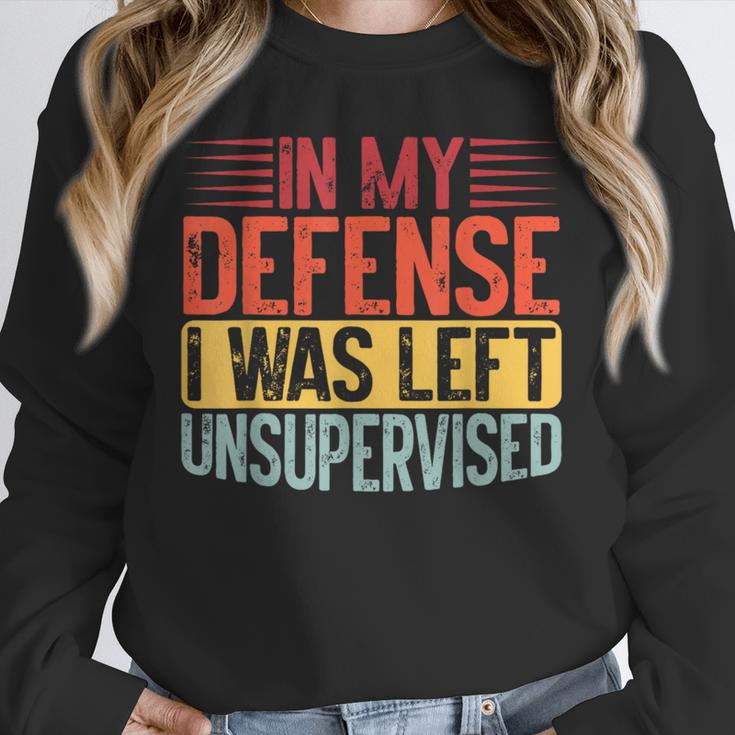 In My Defense i Was Left Unsupervised Introvert Unisex Sweatshirt In My Defense i Was Left Unsupervised Introvert Unisex Sweatshirt