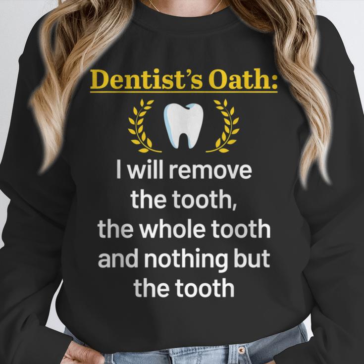 Dentist Dental School Graduation Tooth Oath Dentistry Unisex Sweatshirt