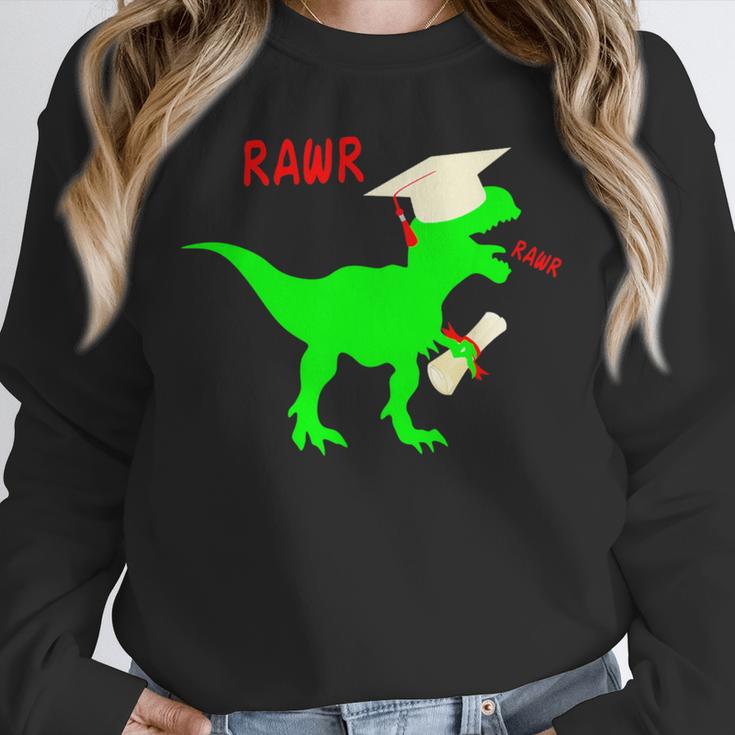 Dinosaur Rawr Diploma Grad Graduate Graduation Unisex Sweatshirt