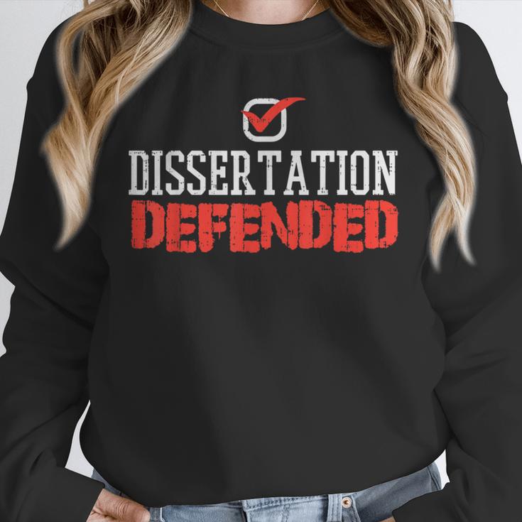 Dissertation Defended Doctorate Doctoral PhD Graduation Unisex Sweatshirt