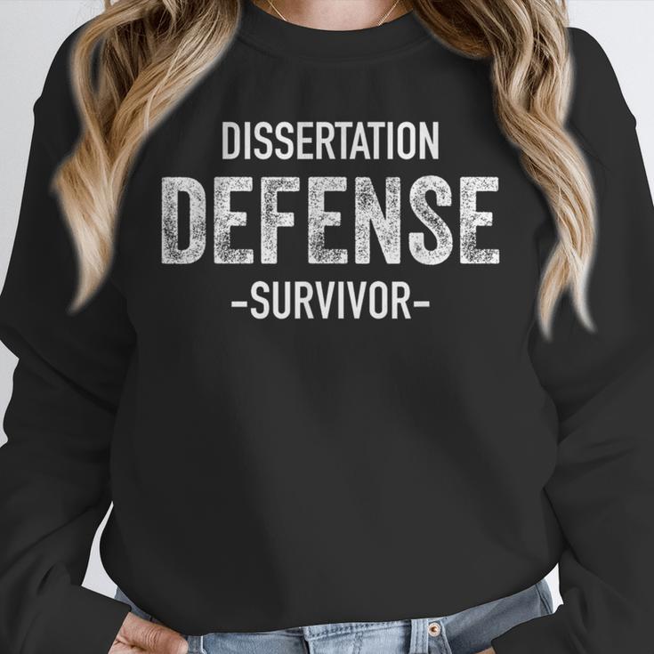 Dissertation Defense Survivor PhD Graduation Law Unisex Sweatshirt