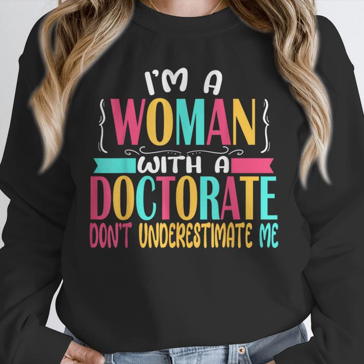 Doctorate Degree PhD Graduation PsyD Woman EdD Psychology Unisex Sweatshirt