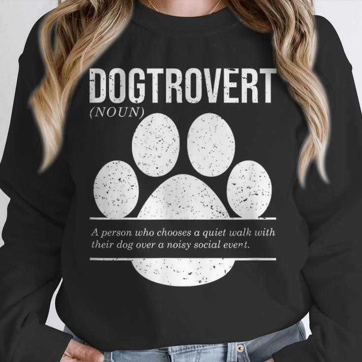 Dogtrovert Definition Introvert Dog Lover For Men Women Girls Kids Unisex Sweatshirt
