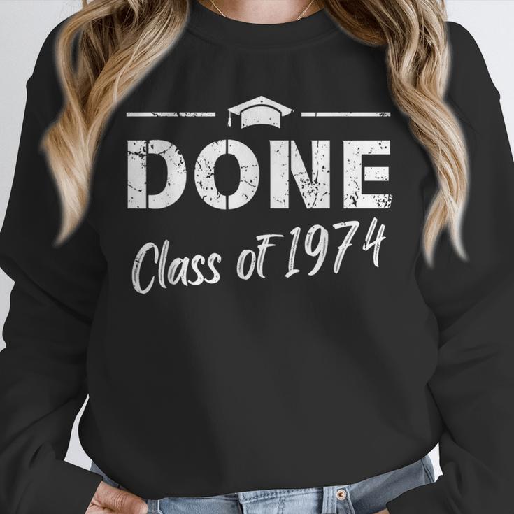 Done Class Of 1974 50th Reunion Graduation Classmate College Unisex Sweatshirt