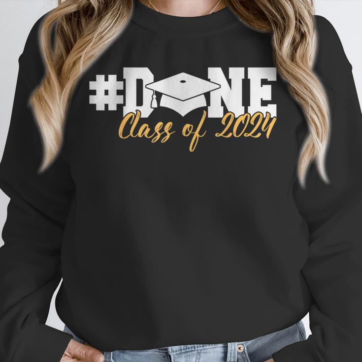 DONE Class Of 2024 Graduation For Her Him Grad Senior 2024 Unisex Sweatshirt
