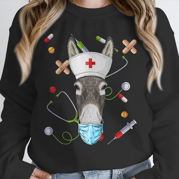 Donkey Nurse RN ER Nursing School Graduation Unisex Sweatshirt