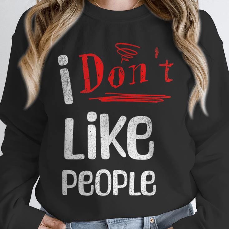 I Don't Like People Introvert Small Unisex Sweatshirt I Don't Like People Introvert Small Unisex Sweatshirt