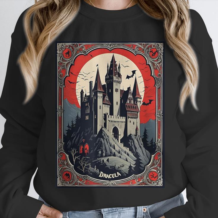 Dracula's Castle Book Cover Illustration Unisex Sweatshirt