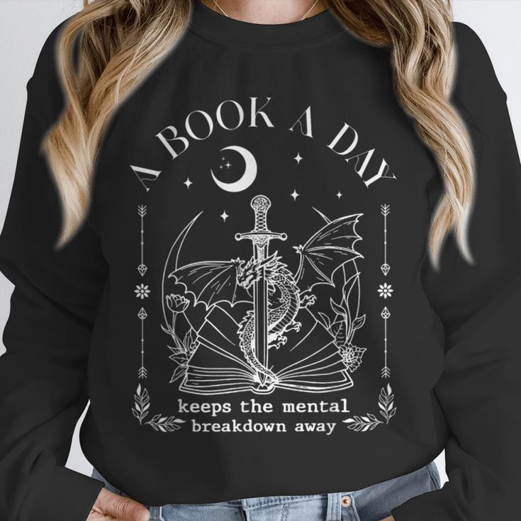 Dragon A Book A Day Keeps The Mental Breakdown Away Unisex Sweatshirt