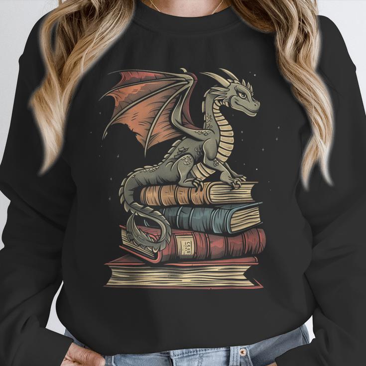 Dragon Fantasy Book Lover Book Nerd Unisex Sweatshirt