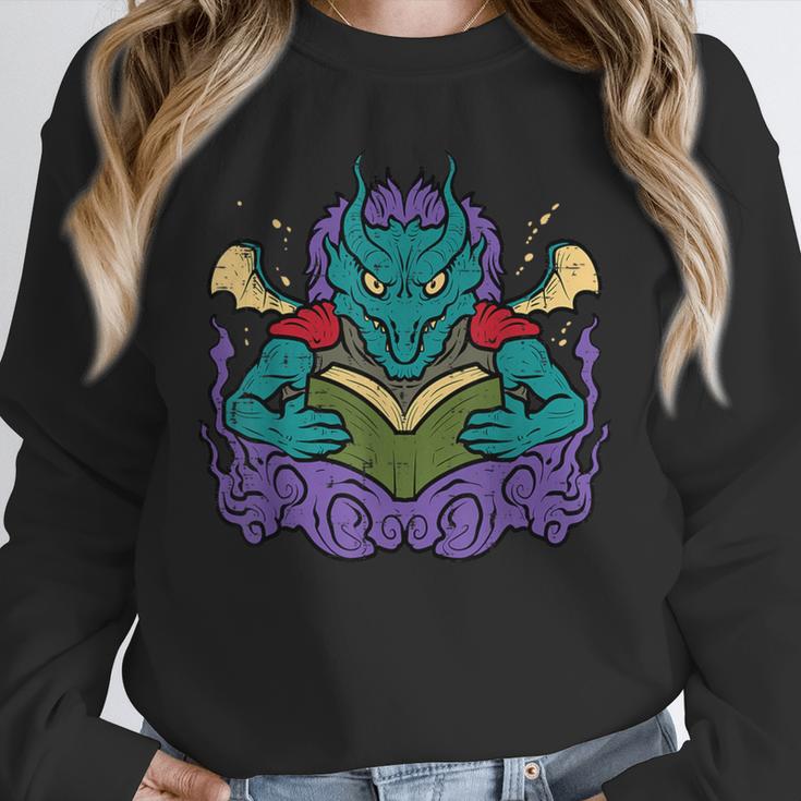 Dragon Read Reading Librarian Book Across America Kids Unisex Sweatshirt