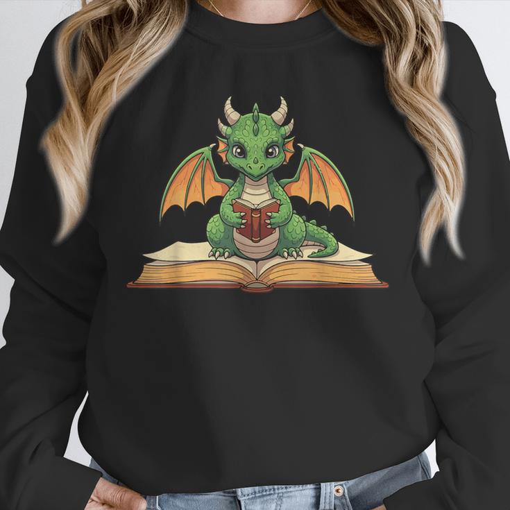 Dragon Reading Book Bookworm Unisex Sweatshirt