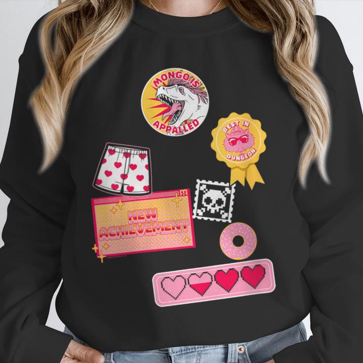 Dungeon Crawler Carl Colorful Sticker Collage LitRPG Book Unisex Sweatshirt