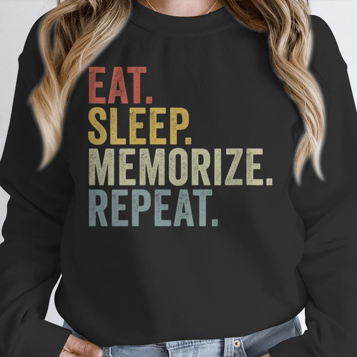 Eat Sleep Memorize Repeat Memory Unisex Sweatshirt