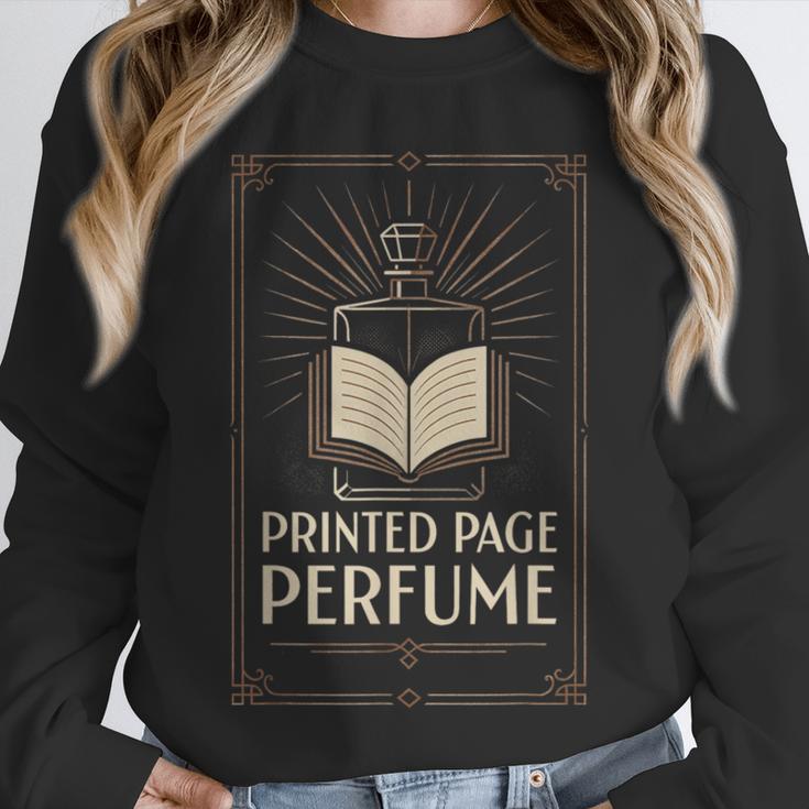 Printed Page Perfume Book Lover Saying Unisex Sweatshirt