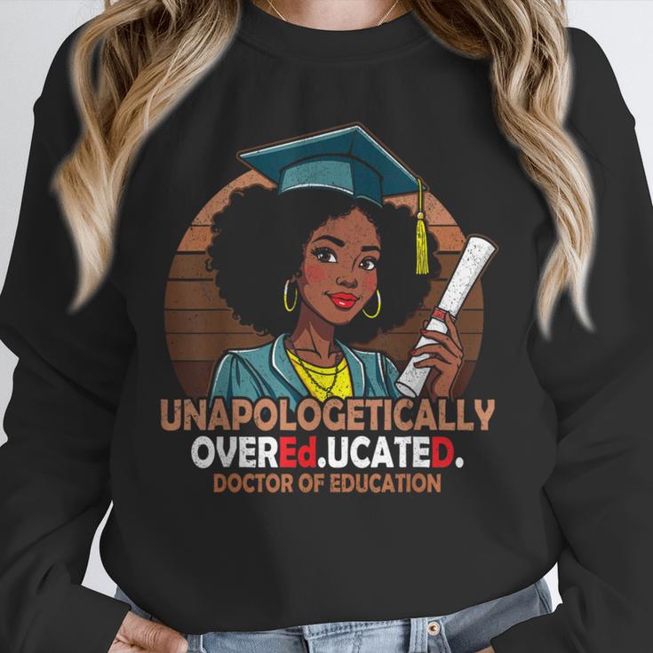 EdD Black Girls Doctor Of Education Graduation Black Women Unisex Sweatshirt
